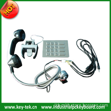 Vandal Proof Public Phone Handle Sets with Numeric Keypad